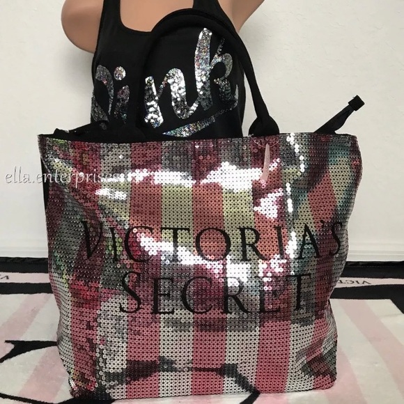 victoria secret bling tote bag